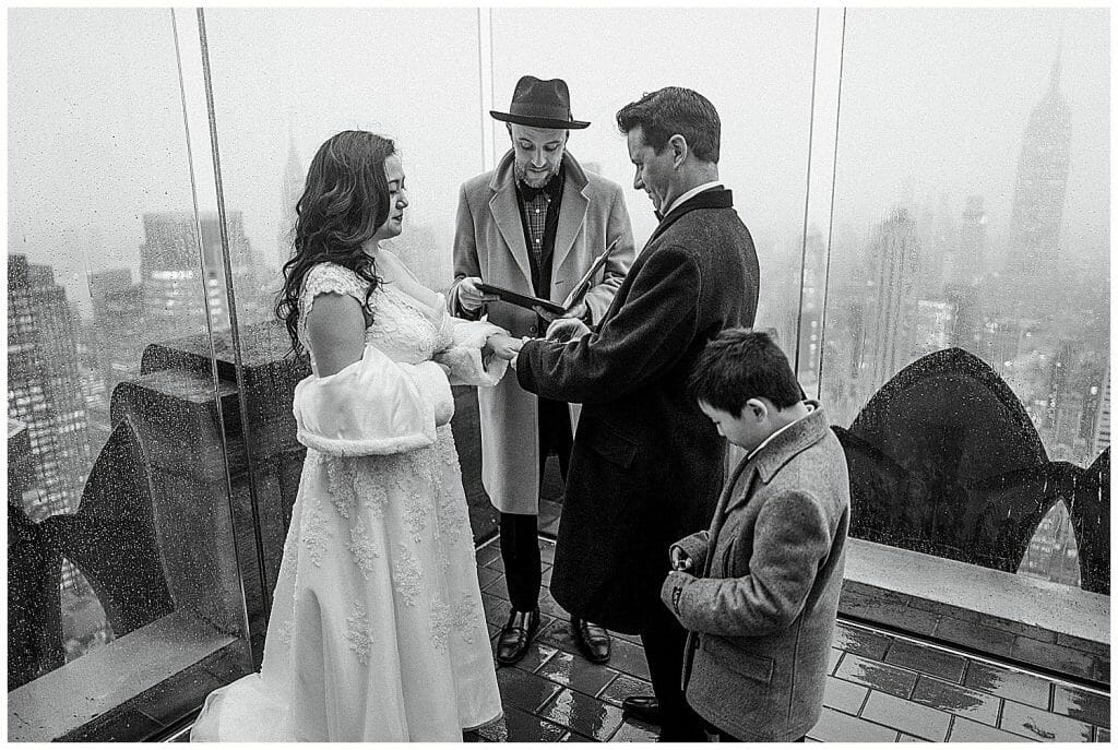 top of the rock elopement