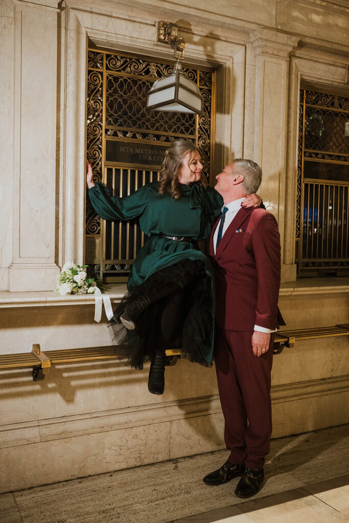Couple marries at Grand Central Terminal, NYC.Couple marries at Grand Central Terminal, NYC.