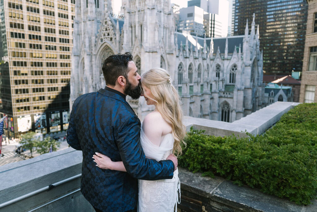 Couple elopes at 620 Loft and Garden in NYC.