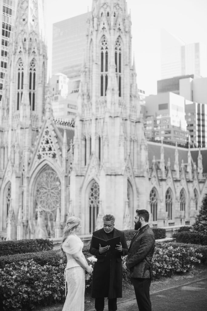 Couple elopes at 620 Loft and Garden in NYC.